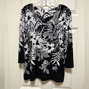 Leaf Pattern Blouse
